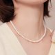thumbnail image 5 of Elegante collar de imitación de perlas del océano como cuentas de color redondo de imitación de cadena de perlas para las mujeres, 5 of 8