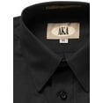 thumbnail image 2 of AKA Boys Wrinkle Free Solid Long Sleeve Dress Shirt -Black 18, 2 of 2