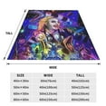 thumbnail image 5 of Beetlejuice Flannel Blanket Ultra Soft Micro Cozy Throw Blanket For All Seasons Warm Plush Blanket Home Bed Decorcouch Bed Sofa Car 40"X30", 5 of 7