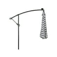thumbnail image 4 of Westin Outdoor 94" Gray and White Striped Octagon Offset and Cantilever Patio Umbrella, 4 of 12