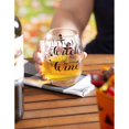 thumbnail image 2 of Evergreen Stemless Wine Glass w/box, 17 oz., Witch Way to the Wine, 2 of 3