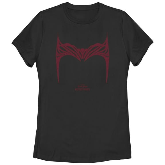 Women's Marvel Doctor Strange in the Multiverse of Madness Helm of Wanda  Graphic Tee Black Large