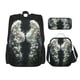 thumbnail image 1 of Disketp Floral Angelic White Wings Mochila Estampada de Gran Capacidad con Lonchera y Estuche, Set de 3 Piezas para Estudiantes, 1 of 7