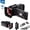 Night Black with 32G, variant on 4K Video Camera Camcorder, 64MP with 3" 270° Flip Screen, 18X Digital Zoom, WiFi And Webcam for YouTube, 32GB SD Card, Built-in Rechargeable 2500mAh Battery