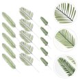 thumbnail image 5 of 15 hojas artificiales de plantas, hojas falsas de vegetación, hojas de palmera tropical, 5 of 5