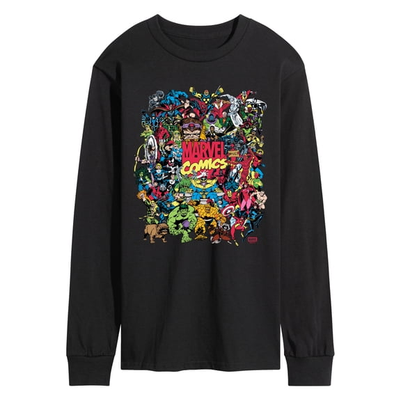 Marvel - Marvel Collage - Men's Long Sleeve Graphic T-Shirt