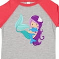 thumbnail image 4 of Inktastic Cute Mermaid, Little Mermaid, Purple Hair, Dolphin Girls Toddler T-Shirt, 4 of 5