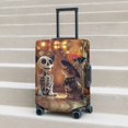 thumbnail image 5 of Travel Luggage Cover Protector - Halloween Cat and Dog Skull Anti-Scratch Suitcase Covers Fits 18-32 Inch Luggage, 5 of 5