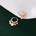 thumbnail image 5 of 925 Sterling Silver Disc Earrings Huggie Hoop for Women Teens Coin Hoop Earrings Cluster Drop Earrings Tassel, 5 of 10