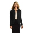 thumbnail image 1 of Port Authority ®  Ladies Cardigan Sweater. Lsw287 L Black, 1 of 2
