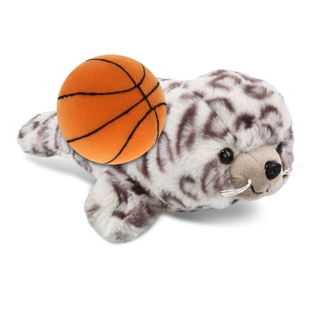 DolliBu Super Soft Seal Stuffed Animal with Basketball Plush – Soft Huggable Seal, Adorable Playtime Plush Toy, Cute Ocean Life Gift Plush Doll Animal Toy for Kids and Adults – 10 Inches