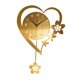 thumbnail image 2 of Reloj de pared decorativo, reloj colgante ligero de estilo nórdico con péndulo. Oro, 2 of 9