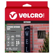 VELCRO Brand Extreme Outdoor Heavy Duty Tape Holds 15 lbs, Strong Weather Resistant, 10ftx1in Roll