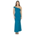 thumbnail image 5 of Formal One Shoulder Rouched Mermaid Maxi Dress, 5 of 10