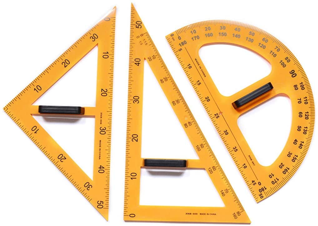 TISHITA Drawing Math Geometry Tool, Multifunction Teaching Ruler, Large