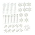 thumbnail image 4 of Decoración de de Navidad, adornos navideños, colgante creativo transparente, decoración de nieve para ventanas de boda en casa Cantidad 41, 4 of 8