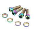 thumbnail image 2 of Disk Brake Screw Washers Set, Screw Washers Set M6 18mm Small Light 4 Sets  For Mountain Bike Colorful, 2 of 8