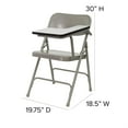 thumbnail image 2 of Pemberly Row Premium Steel Folding Chair with Left Hand Tablet Arm, 2 of 4