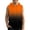 a-Orange, variant on Boys And Girls Gradient Hooded Vest Sweatshirt For Kids | Lightweight Front Pocket Sleeveless Hoodie Top