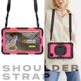 thumbnail image 7 of For Xiaomi Redmi Pad SE 8.7 inch 2024, 360 Rotating Shockproof Cover with Stand, Handle, Shoulder Strap, Rose Panel, 7 of 7