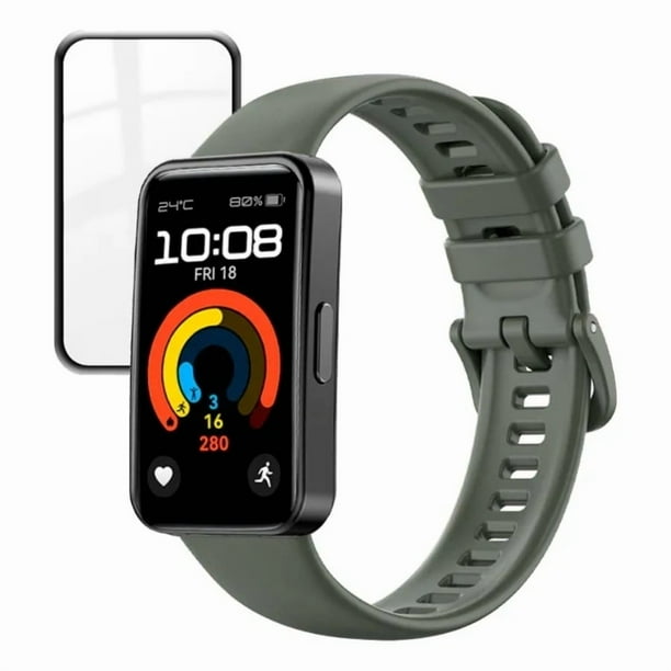 Correa de Silicona Premium Sport para Huawei Band 8,9,10 + Mica