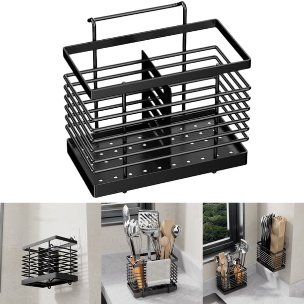 Support de rangement mural - sans perçage, amovible, en acier au carbone, léger et durable - Accueil Wenhai