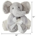 thumbnail image 6 of Parent's Choice Baby & Toddler White & Gray Dots Blanket and Plush Elephant Toy Set for Baby, Unisex, 6 of 10