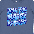 thumbnail image 4 of Inktastic Will You Marry My Daddy (blue) Boys or Girls Baby T-Shirt, 4 of 5