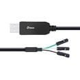 thumbnail image 3 of DTECH 3ft 3.3V FTDI USB to TTL Serial Adapter Debug Cable TX RX Signal 3 Pin Female Socket FT232RL Chip for Windows 10, 3 of 5