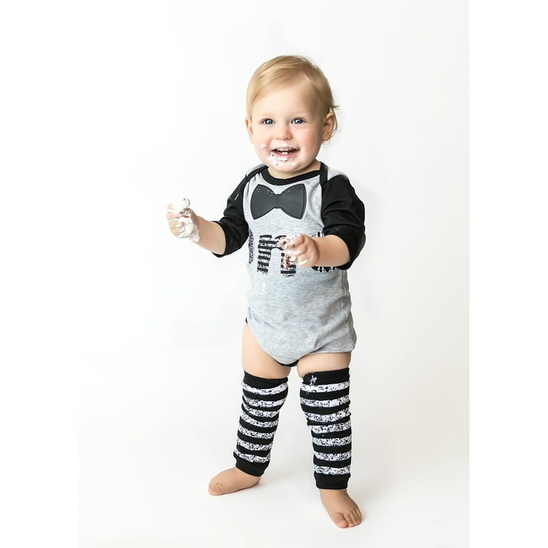 1st Birthday Boys Outfit Set Classy Onesie, Bow Tie, Cake Smash