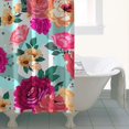 thumbnail image 5 of Waterproof Pioneer Shower Curtain 36x72 Inch Polyester Unique Colorful Floral Shower Curtain for Bathroom Hotel Home Decor with 7 Plastic Hooks, 5 of 5
