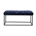 thumbnail image 2 of Loft Lyfe Gemma Velvet Bench, Navy, 2 of 7