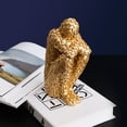 thumbnail image 2 of FRCOLOR Golden Abstract Sculpture Home Decor Modern Figurines for Desk and Table Decorations Synthetic Resin 11.8 Inches, 2 of 8