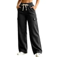 thumbnail image 2 of MLCDZ Cargo Pants Y2K Baggy Streetwear for Women Elastic Waist Ankle Casual Jogger Pants Outdoor Sports Workout Golf Trousers with Multiple Pockets, 2 of 9
