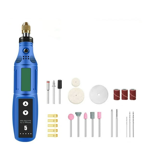 Mini Wireless Drill Engraving Polishing USB Rechargeable Cordless Rotary Tool Kit Woodworking Engraving Pen DIY Tools ,Compact and Lightweight Portable