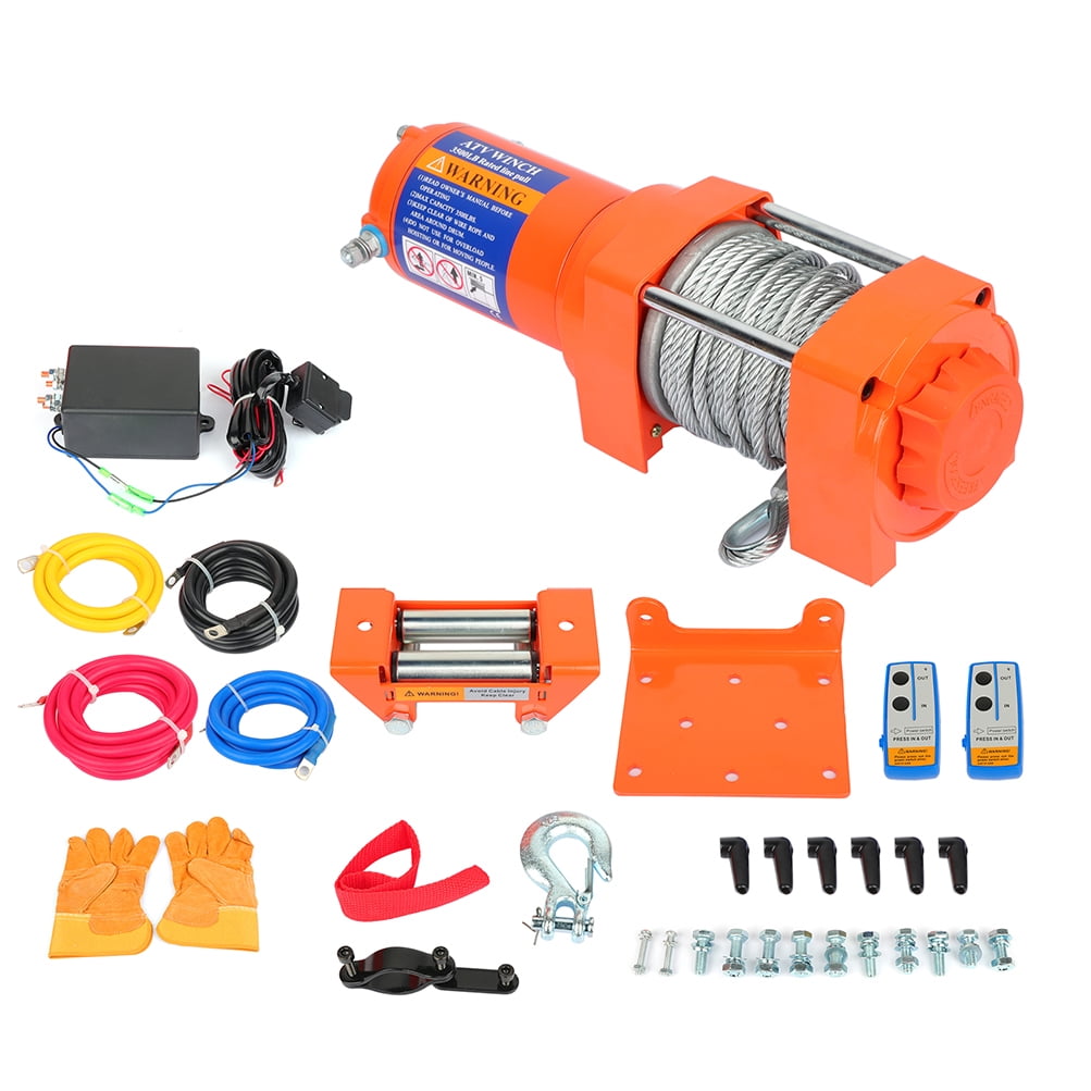 Electric Winch 12V 3500 lbs Winch Trailer Boat Truck SUV ATV Steel Rope