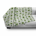 thumbnail image 3 of Floral Soft Flannel Fleece Throw Blanket, Clover Flowers Green Dots Cultural Irish St. Patrick's Day Pattern, Cozy Plush for Indoor and Outdoor Use, 60" x 80", Lime Green Dark Green, by Ambesonne, 3 of 6