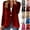 Red, variant on Velvet Blazer Women Casual Business Button Up Jacket Fall Winter Coats Notch Lapel Work Office Suit Jackets Blazer Black XXL