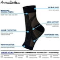 thumbnail image 3 of TIELUTT Socks Comfortable Ankle Heel Function Compression Heel Socks (4 PC), 3 of 4