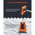 thumbnail image 2 of KFFKFF Adjustable Snow Roof Rake with Foam Blade, 7.3-18.4 ft Extendable Handle, Lightweight Tool for Clearing Snow, Leaves, and Debris from Roofs, 2 of 9