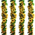 thumbnail image 1 of Guirnalda de girasoles artificiales ZOELNIC de 2,1 m/pieza, con cabezas de girasol, flores de seda, hiedra, enredadera, decoración para el hogar, cocina, arco de boda, decoración para baby shower, 1 of 6