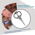 thumbnail image 4 of Estilo europeo Flor de ciruelo Tijeras de puntada cruzada Aleación doméstica Resistencia a la corrosión de la corrosión Mango galvanoso magnífico Cizallas de bricolaje dorado kenally HA012488-03B, 4 of 7