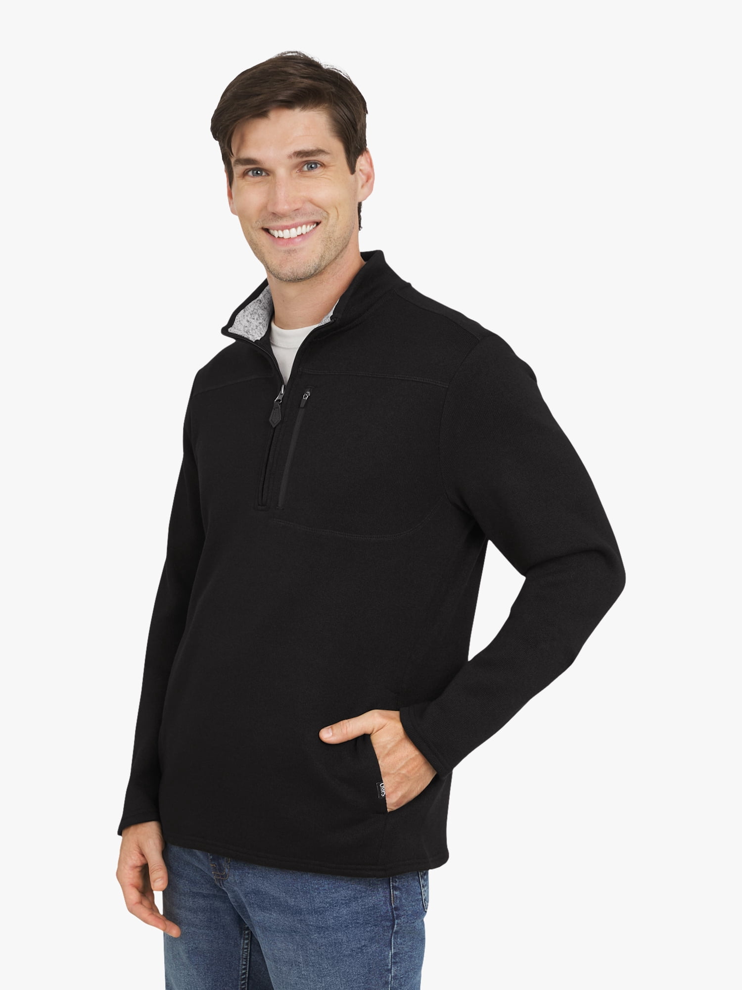 Chaps Men's & Big Men's Quarter Zip Fleece Sweater, Sizes S-3XL