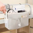 thumbnail image 5 of Organizadores colgantes portátiles esenciales para el cuidado del bebé Almacenamiento para cuna Organizador de cuna para bebé Bolsa de pañales Accesorios de cama para bebé de lino, 5 of 5