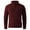 Burgundy, variant on Men's 1/4 Zipper Derung Tops Vintage Mockneck Long Sleeve Sweaters Solid Color Stretchy Pullover Sweatshirts Fleece Warm Cable Knitted Underwear Tops Beige