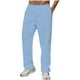 thumbnail image 2 of Pantalones largos para hombre, cintura elástica, transpirables, cómodos, suaves, informales, de playa, de poliéster, 2 of 6