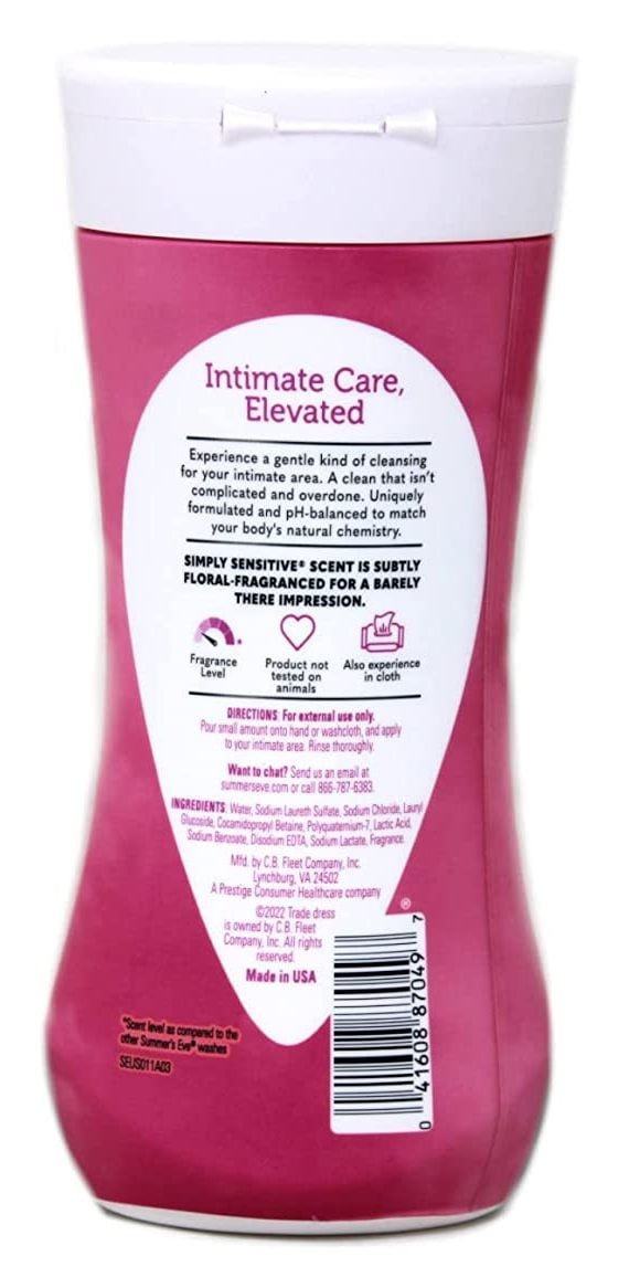 Summers Eve Cleansing Wash 9oz Simply Sensitive (Pack of 3)