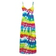 thumbnail image 5 of Viikei Womens Summer Dresses,Plus Size Summer Maxi Dress for Women,Fashion Women Summer Casual Solid V-Neck Camis Sleeveless Long Dress Yellow S, 5 of 5