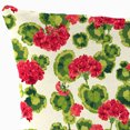 thumbnail image 5 of Jordan Manufacturing 16" x 16" Geranium Multicolor Floral Square Outdoor Throw Pillow (2 Pack), 5 of 8