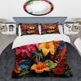 thumbnail image 2 of Designart "Colorful Jungle Dreams A Vibrant Experience" Jungle Bedding Covert Set - Landscapes Colorful Tropical Bed Set With 2 Shams, 2 of 5